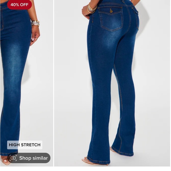Fashion Nova Bootcut Jeans - Picture 3 of 3